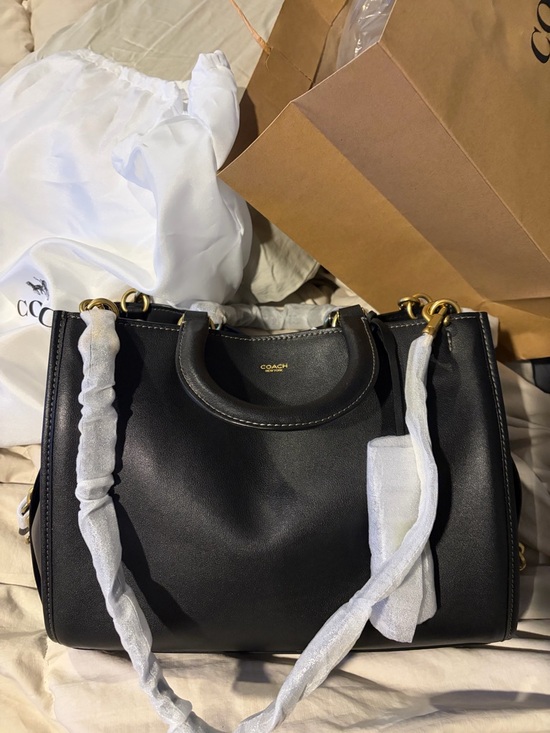 Coach Handbags - Coach Rogue 31 Black Soft Leather Satchel NWT Gold Hardware w/ Strap